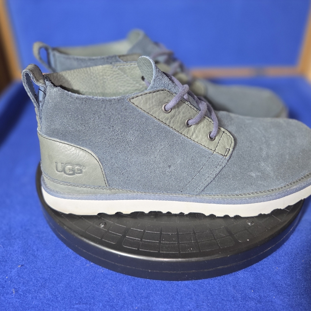 UGG Men's Neumel Unlined Blue-Gray Suede Chukka Sneakers, Sz.11-US, 44-EU